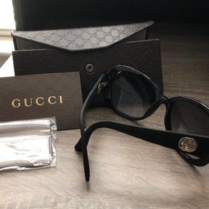 GUCCI Black Acetate Frame Tint Sunglasses-3787/S(a
